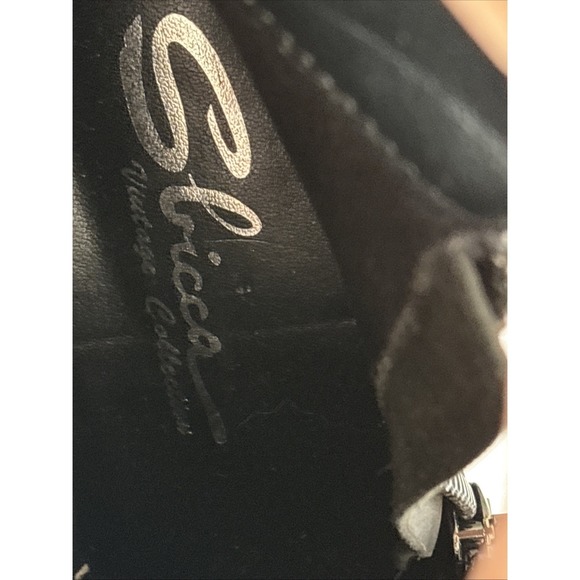 Sbicca Vintage Collection Black Lug Sole Block 3" Heel Platform Base Ankle‎ 8 - Picture 9 of 9